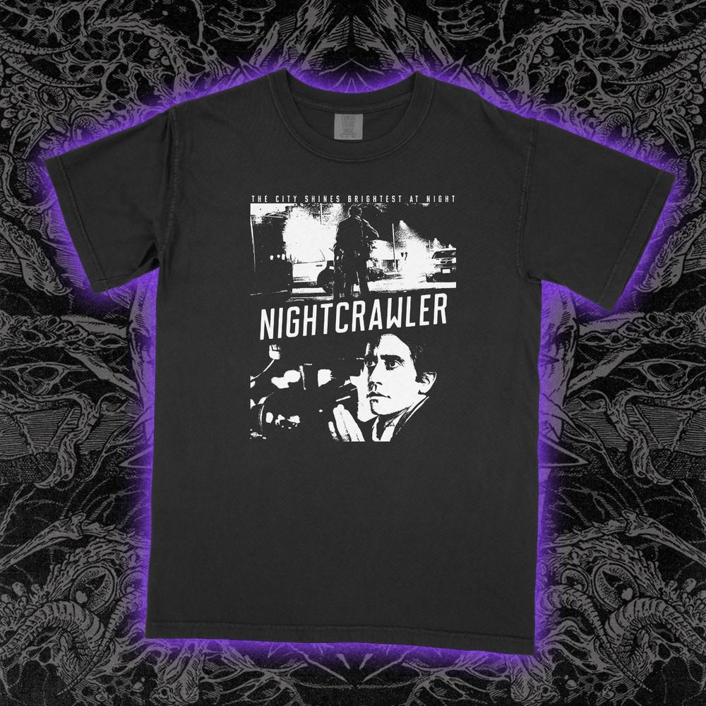 Nightcrawler T-Shirt 2014 Film Jake Gyllenhaal Noir Thriller Cult Graphic Tee