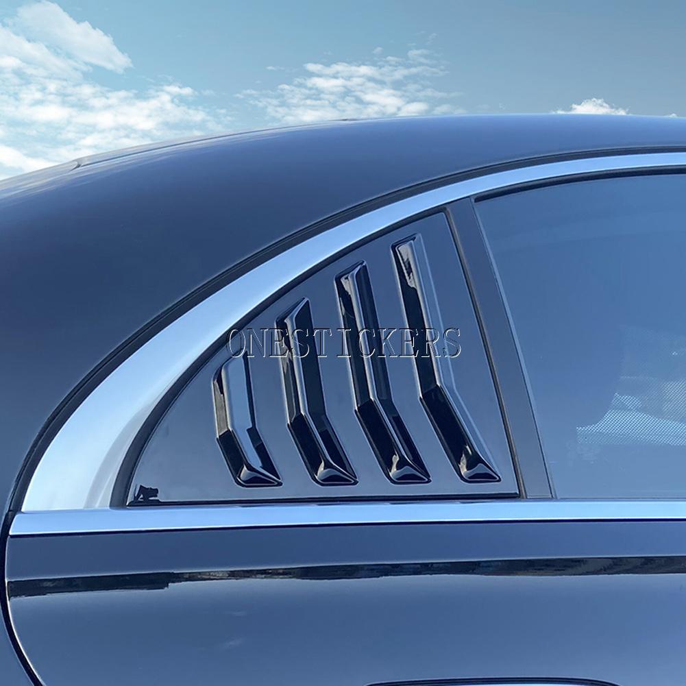 For Mercedes Benz S Class W223 S350L S400L S450L S500L 480 580 680 2021-2026 Car Rear Window Triangle Shutters Louver Cover Trim