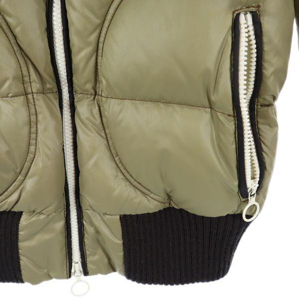 DUVETICA Down jacket 42 Khaki Fleece hood Women Used