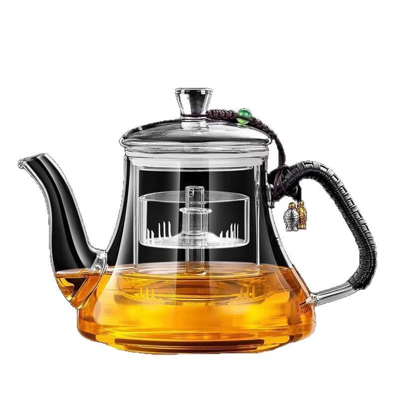 Heat-Resistant Borosilicate Glass Teapot