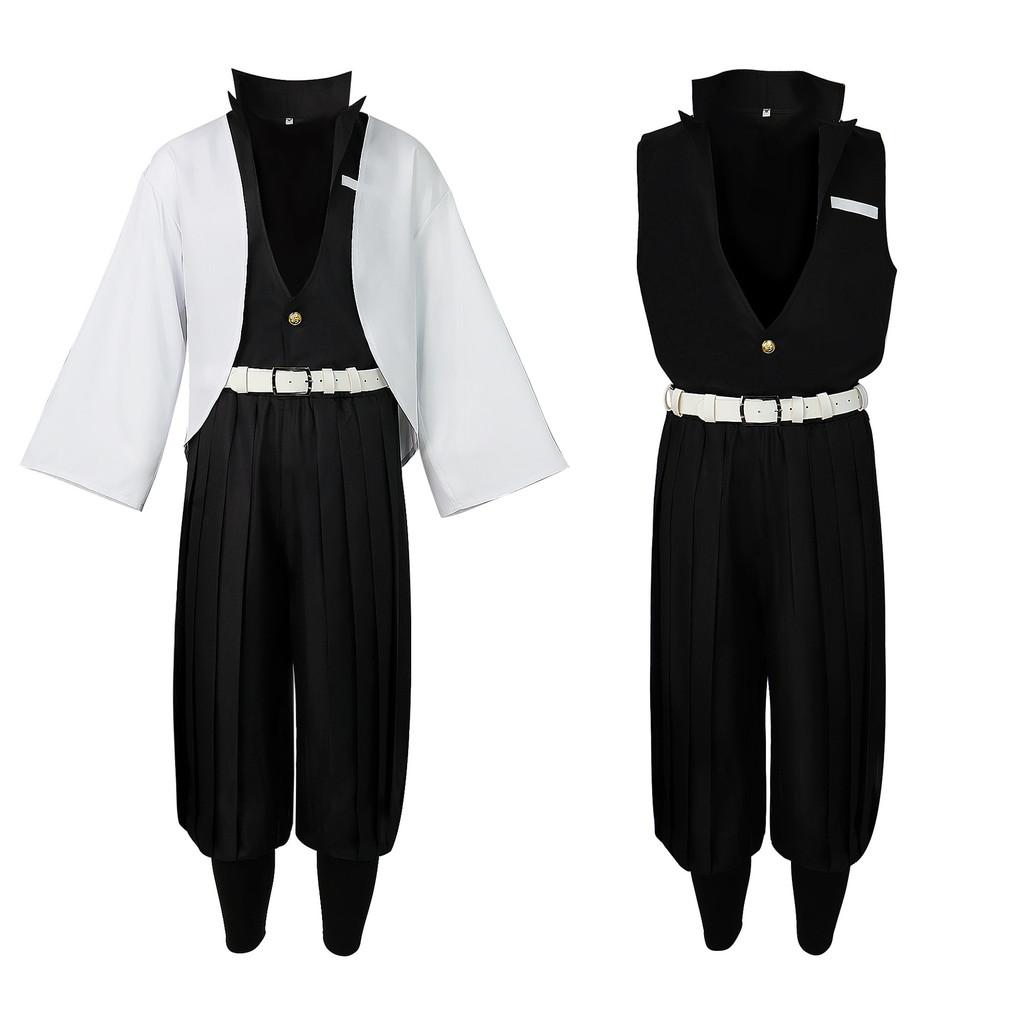 Demon Shinazugawa Slayer Sanemi Role Playing Costume Set For Event Halloween