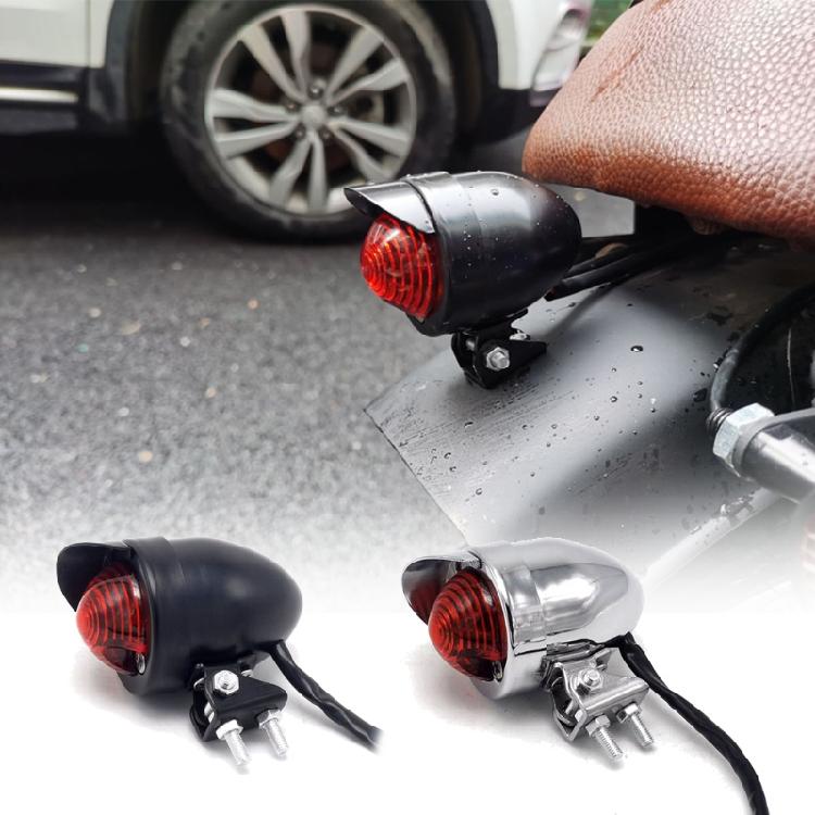 1 PC Motorcycle Red 12V LED Adjustable Cafe Racer Style Stop Tail Lamp Motorbike