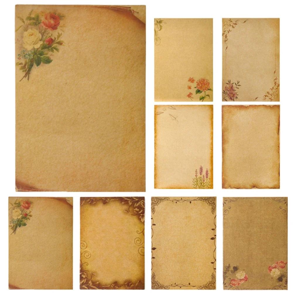 Europe Style Kraft Envelope Letter Paper With Rope Vintage Letter Message Pad Wedding Letter School Stationery Writing Supplies