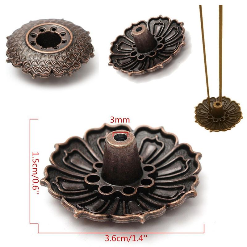 Metal Lotus Flower Incense Burner Holder Plate For Stick Cone Incense 9 holes Metal Lotus Flower Incense Burner Holder Plate For Stick Cone Incense 9 holes