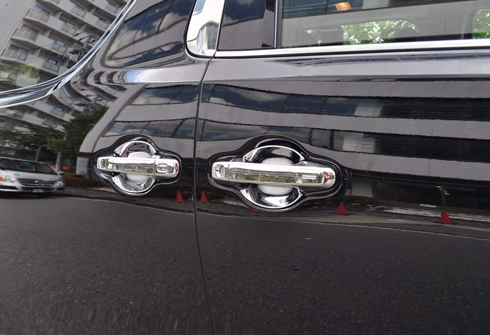 Takelablaze Door Handle Protector Plated Cover for Vellfire 30 Alphard 30 Door Knob Nail Scratch Resistant Plated 4P