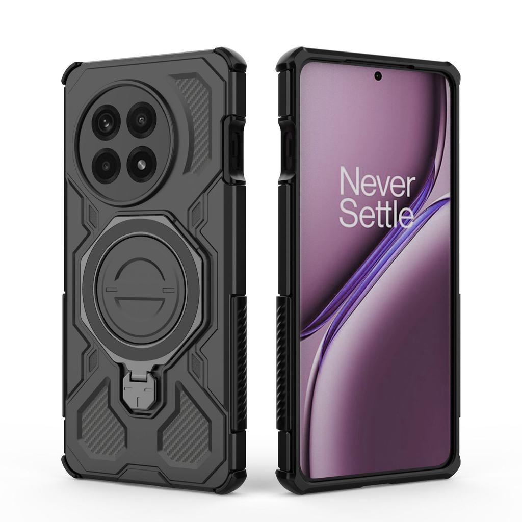 Oneplus Ace 5/5 Pro/13R Magnetic Ring Case 360° Rotatable [Military-Grade Drop Protection] + Metal Plate for MagSafe Phone Case
