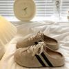 Temperament bag head half slippers women wear new summer and autumn thick bottom lazy one pedal