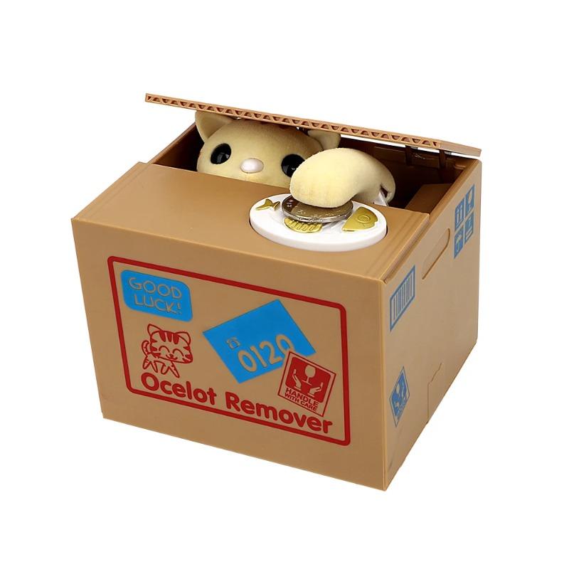 Cartoon Panda Stealing Coins Fun Piggy Bank Stealing Coins Cat Piggy Bank Electric Piggy Bank Children s Toy Gift