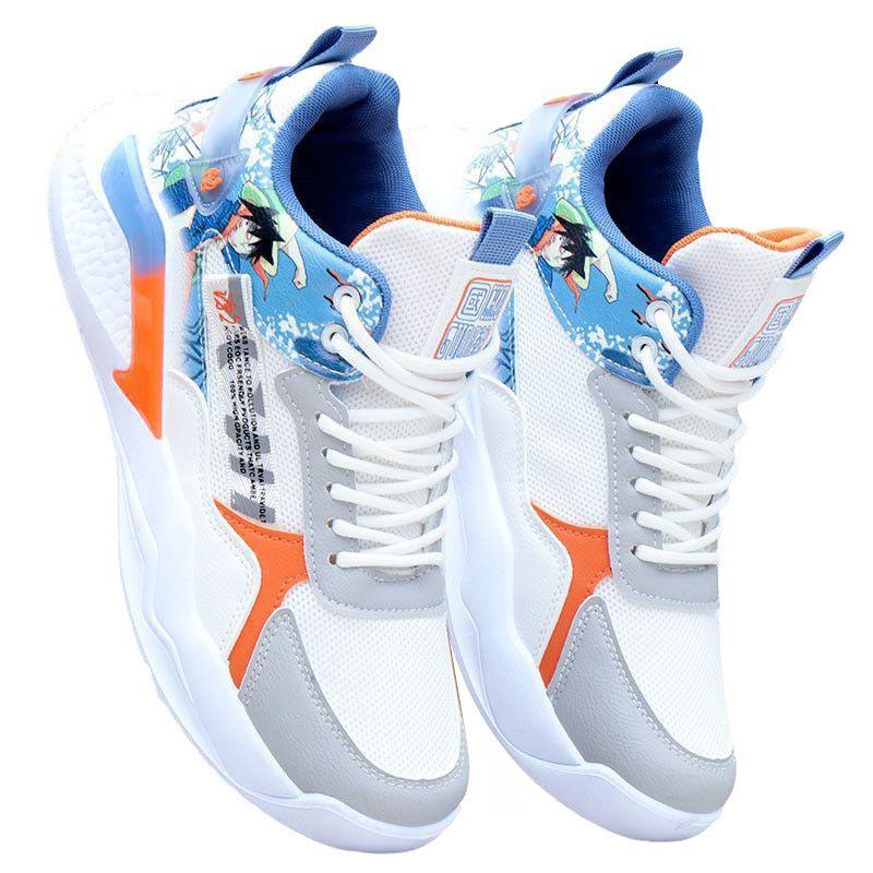 Basketball shoes spring and summer mesh breathable lightweight casual shoes young students sports shoes sneakers