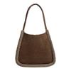 2025 niche lamb wool bag winter new retro suede tote bag fashion versatile shoulder handbag