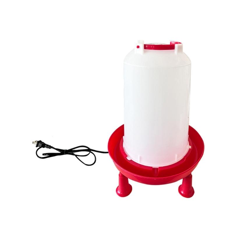 Poultry Water Heater Electric Heated Waterer With Constant Heat In Winter Cold Weather Duck Chicken Heating Drinker
