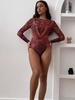 Women's Russian Mesh Sun Protection Swimsuit