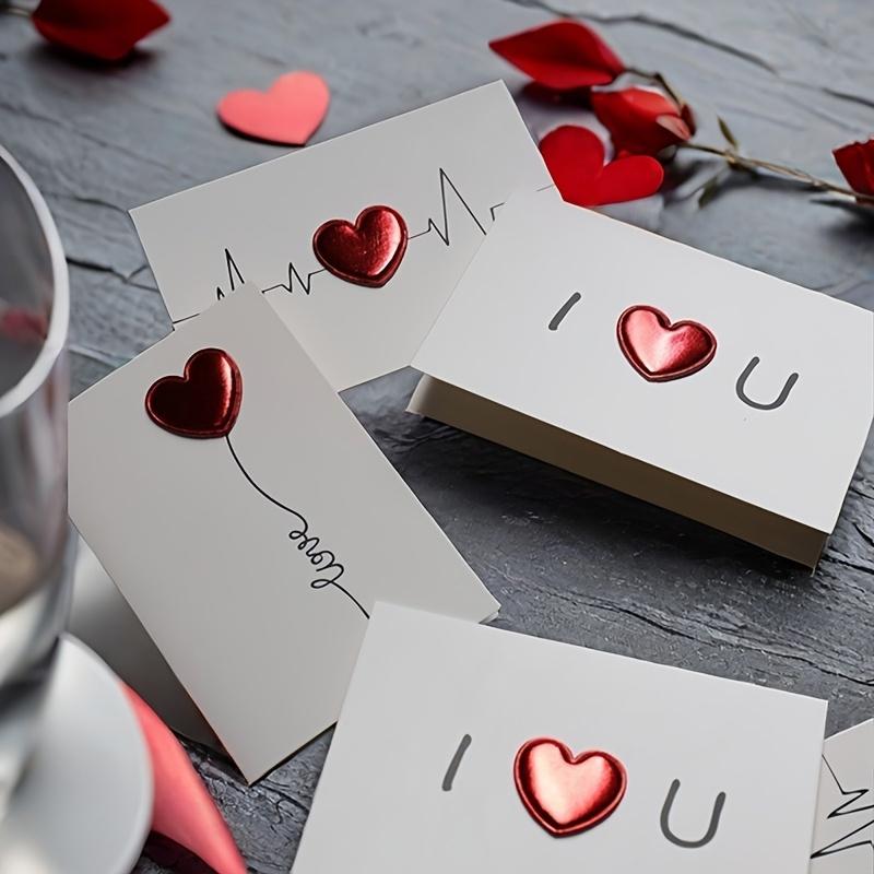 3/1Pcs Cards Valentines Day Gift Love Postcard Wedding Invitation Greeting Cards Anniversary for Her Valentines Day Gift Card
