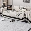Chenille Sofa Handtuch Sofa Überwurf Stoff Hohes Gewicht Sofa Überwurf Decke Beidseitig verwendbar Sofakissen