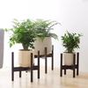 ABWR-Nordic Flower Pot Rack Floor-Standing Rack Balcony Living Room Green Radish Pot Rack