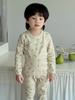 Class A Pure Cotton Children's Autumn Pajamas: Warm Underwear Set for Teen Boys and Girls