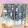 Snowflake Reindeer Pvc Window Stickers With Static Cling For Christmas Home Decoration