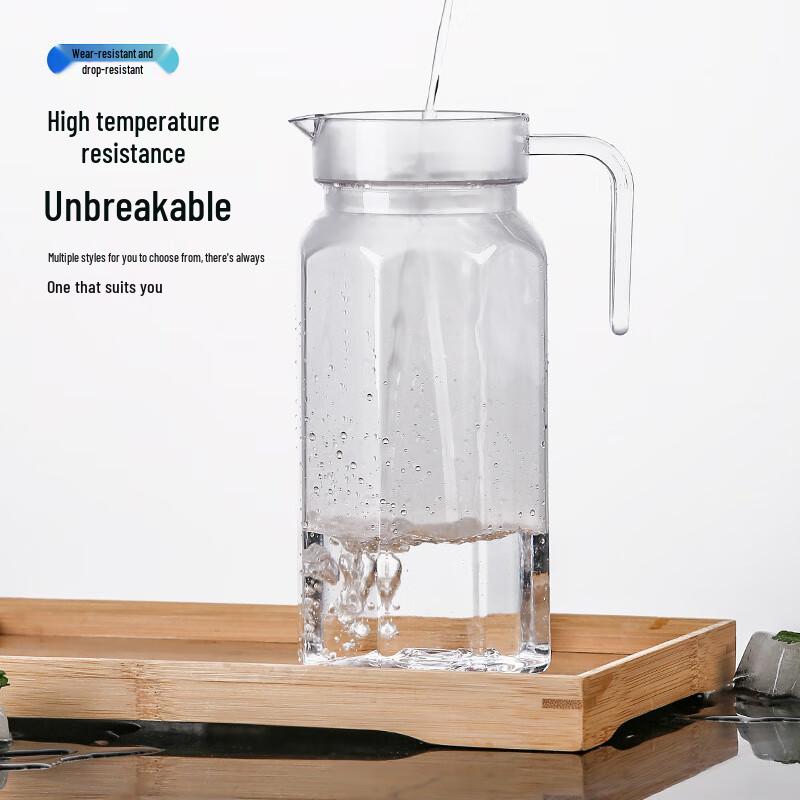 Yimeide JZA168 2.0L Striped High-Temperature Plastic Pitcher