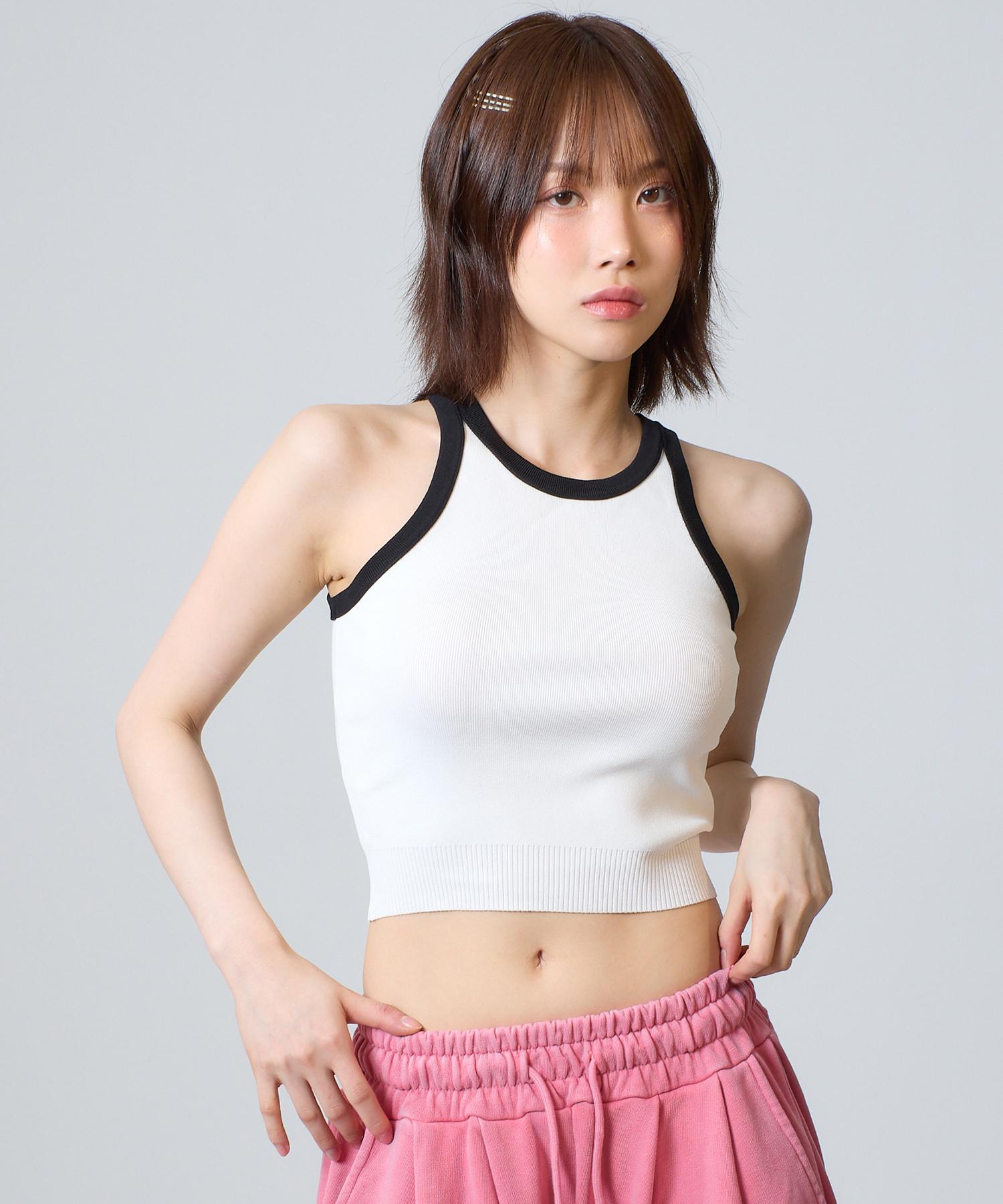 Unknown Planet Color Block Knit Top White White/Free