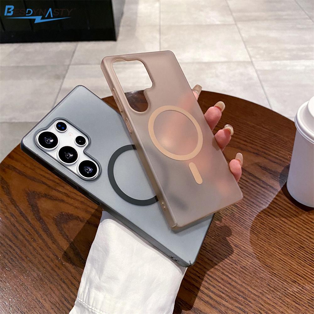 Ultra Thin Matte Clear Hard Magnetic Case For Samsung Galaxy S26 ULTRA S25 FE S24 S21 S22 S23 PLUS Wireless Charge Cover