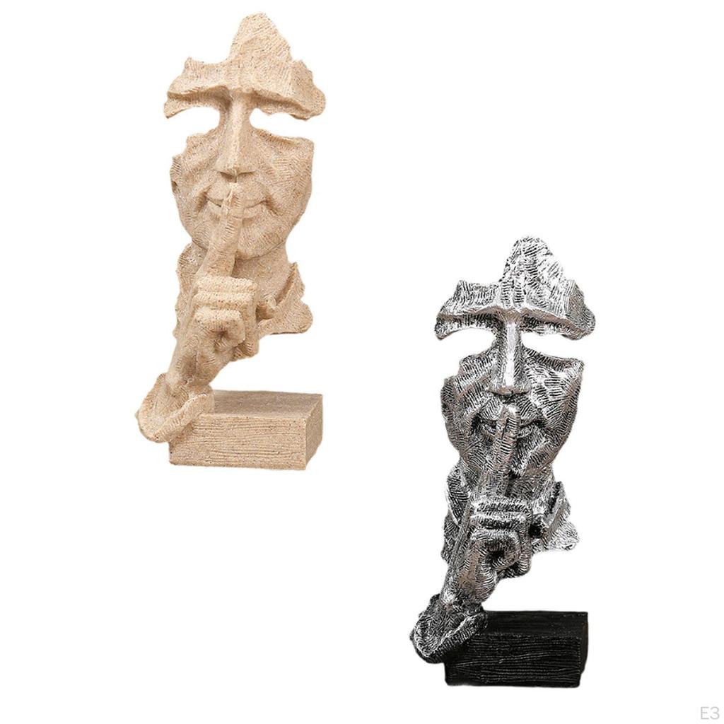 Face Decorative Figurine Abstract Figure Sculpture Art Crafts Tabletop Ornament Modern Statue for