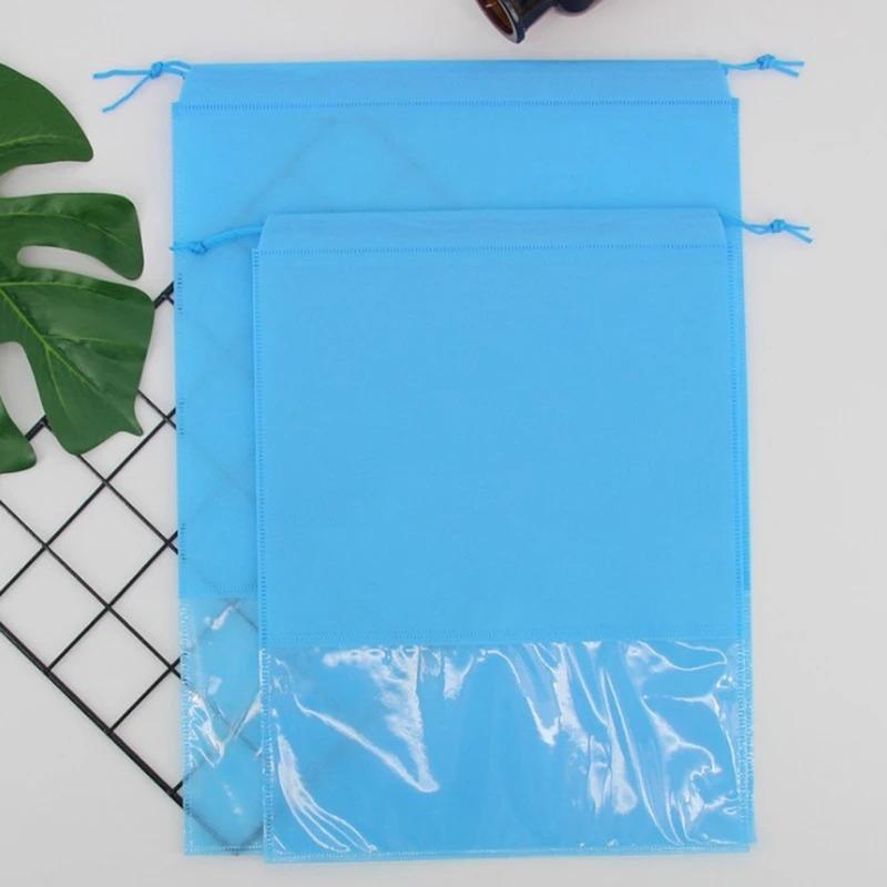 Travel Shoes Bags for Women Dustproof Cover Shoes Bags Non-Woven Travel Beam Port Shoes Storage Bags