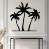1pc Tropical Palm Metal Wall Art Beach House Decor Rustic Iron Mural Christmas Gift