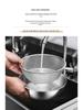 304 Stainless Steel Kitchen Basin: Wash Veggies, Knead Dough, Beat Eggs, or Mix Salads. Thick, Durable Design for Household Use.