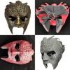 Geometric Pattern Face Mask Resin Material Halloween Cosplay Costume Mask For Parties And Festivals
