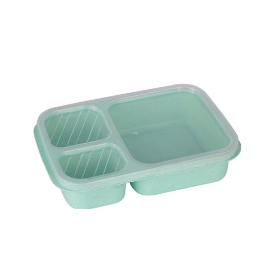 Divided Lunch Box with Sealing Lid Multi-Compartment Meal Prep Container Microwave Safe Bento Box