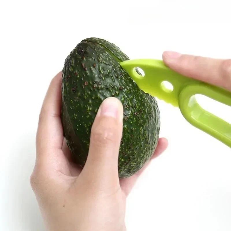 Multifunctional Avocado Cutter Corer Butter Fruit Slir Peeler Pulp Separator Plastic Knife Kitchen Tools Gadgets Acssories