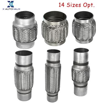 X Autohaux 51mm 58mm 65mm 76mm Ανοξείδωτος Χάλυβας Αυτοκινήτου Σιγαστήρας Εξάτμισης Εύκαμπτος Σωλήνας Σωλήνωσης Παγκόσμιος Συνδετήρας Εξάτμισης
