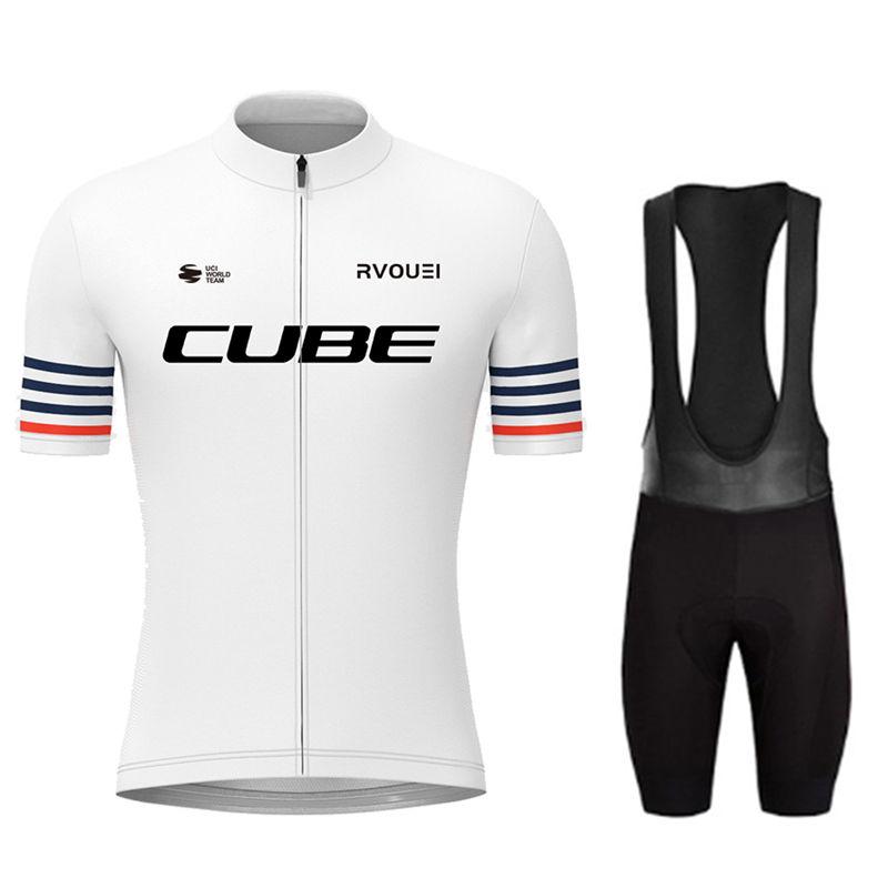 2026 Summer Breathable Cycling Suit Set Rvouei Cube Pro Summer Breathable Bicycle Men's MTB Bike Clothing Maillot Ropa Ciclismo Uniform Suit