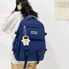 New Student Schoolbag Korean Version Fashion Harajuku Junior High School Campus Schoolbag Large Capacity Computer Backpack