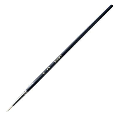 Sakura Crepas Art Pig Round Wooden 10 Pieces Brush, Hair, Type, No. 4, Shaft, KR#4(10),