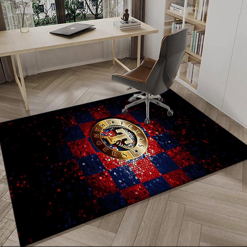 Texas Baseball Carpet, Kitchen Rugs, Yoga Mat, Non-Slip Mats, Rug for Bathroom, Living Room Bedroom, Camping Rugs Christmas Gift