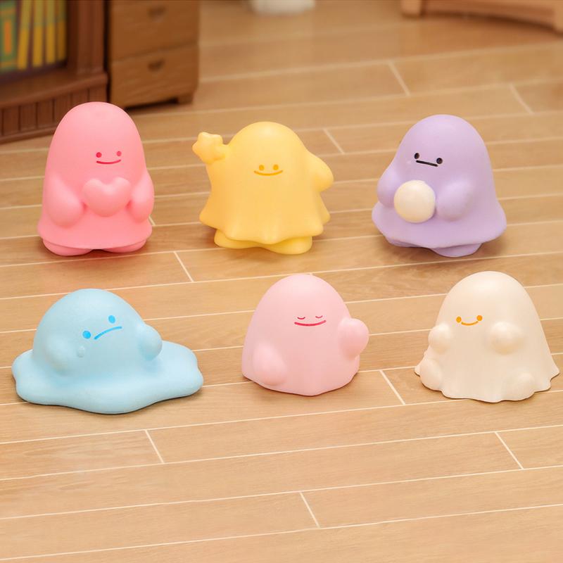 

Cute Cartoon Mini Halloween Colorful Ghost Miniature Figurines Desktop Car Micro Landscape Home Ornaments Decoration Accessories