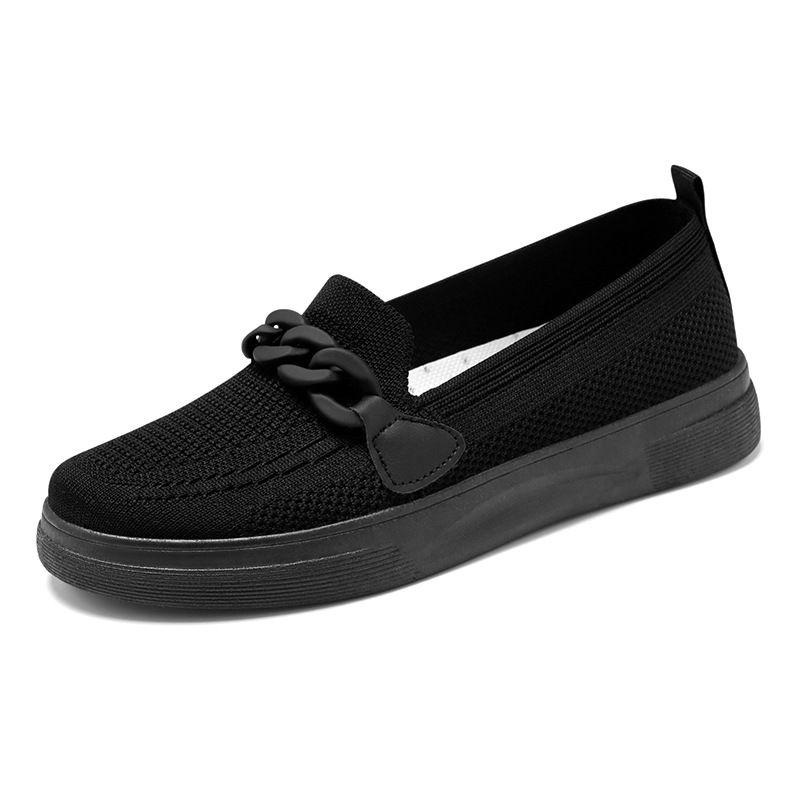 Woman Footwear Flat Pink Slip on Round Toe Shoes for Women Y2k Fashion 2025 New Aesthetic Offer Vulcanized Shoe Stylish Light In