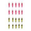 Shrimp Worm Fishing Worm Fishing Lure Soft Worm Artificial Bait Shrimp Worm 2 Colors 20 Piece Set Color (APOSITV) (2 Set)