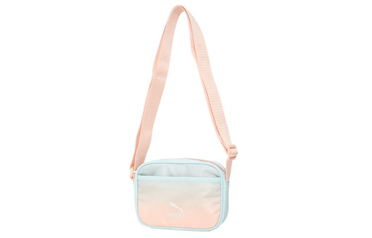 PUMA Fabric+Artificial Leather Crossbody Bag, Camera Bag, Shoulder Bag Women s Pink Blue Gradient 078359-01