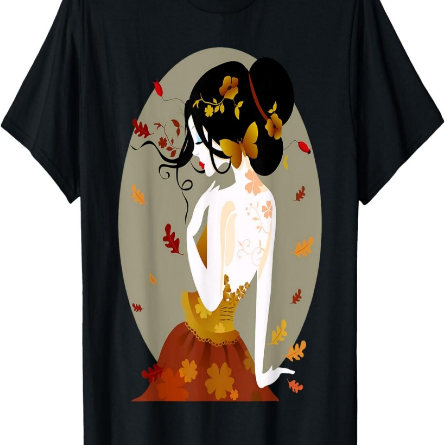 Sakura Garden Vintage Cherry Blossoms Japan Artwork T-Shirt(4) S
