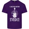 I Like My Guitar and 3 People Rock N Roll Unisexs Light Cotton TShirt