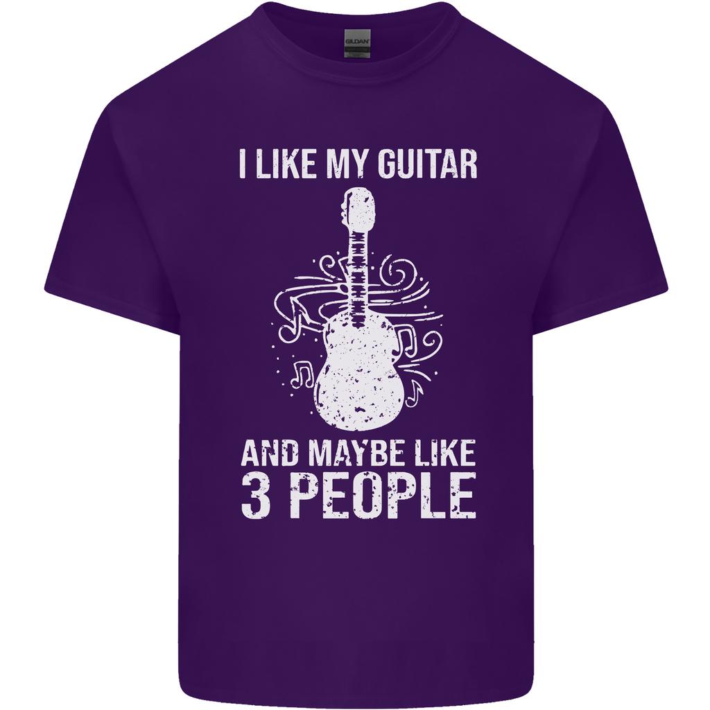 I Like My Guitar and 3 People Rock N Roll Unisexs Light Cotton TShirt