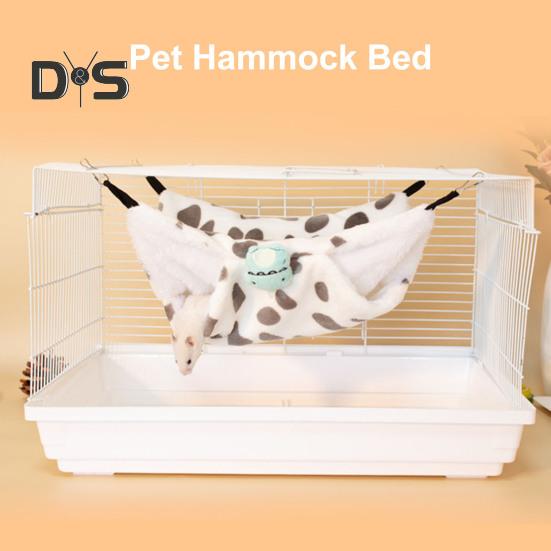 Guinea Pig Rat Ferret Hammock Hanging Bed Hammock Cage Toy Plush Warm Cozy Perch for Dwarf Rabbits Guinea Pigs Ferrets Hamster
