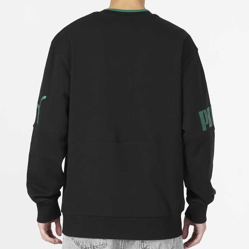 Puma Mikina Power Colorblock s potiskem loga Tr Pánské topy Černá 676666-51