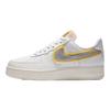 Nike Air Force 1 07 LX Bianco Argento Metallico Oro Sneakers Donna Oro Universitario CZ8104-100