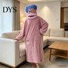 Miękki Ciepły Strój Domowy Z Dużymi Ustami Noszona Koc Bluza, Oversize Polarowa Bluza Pluszowa Bluza dla Kobiet Mężczyzn, Zimowy Zapinany na Guziki Peleryna Cosplay