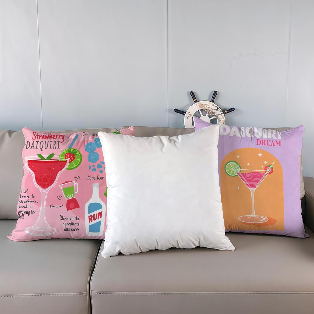 Pillow Case luxurious home office, sofa decorative Multi sized car seat cushions, pillowcases Daiquiri Cocktail ART