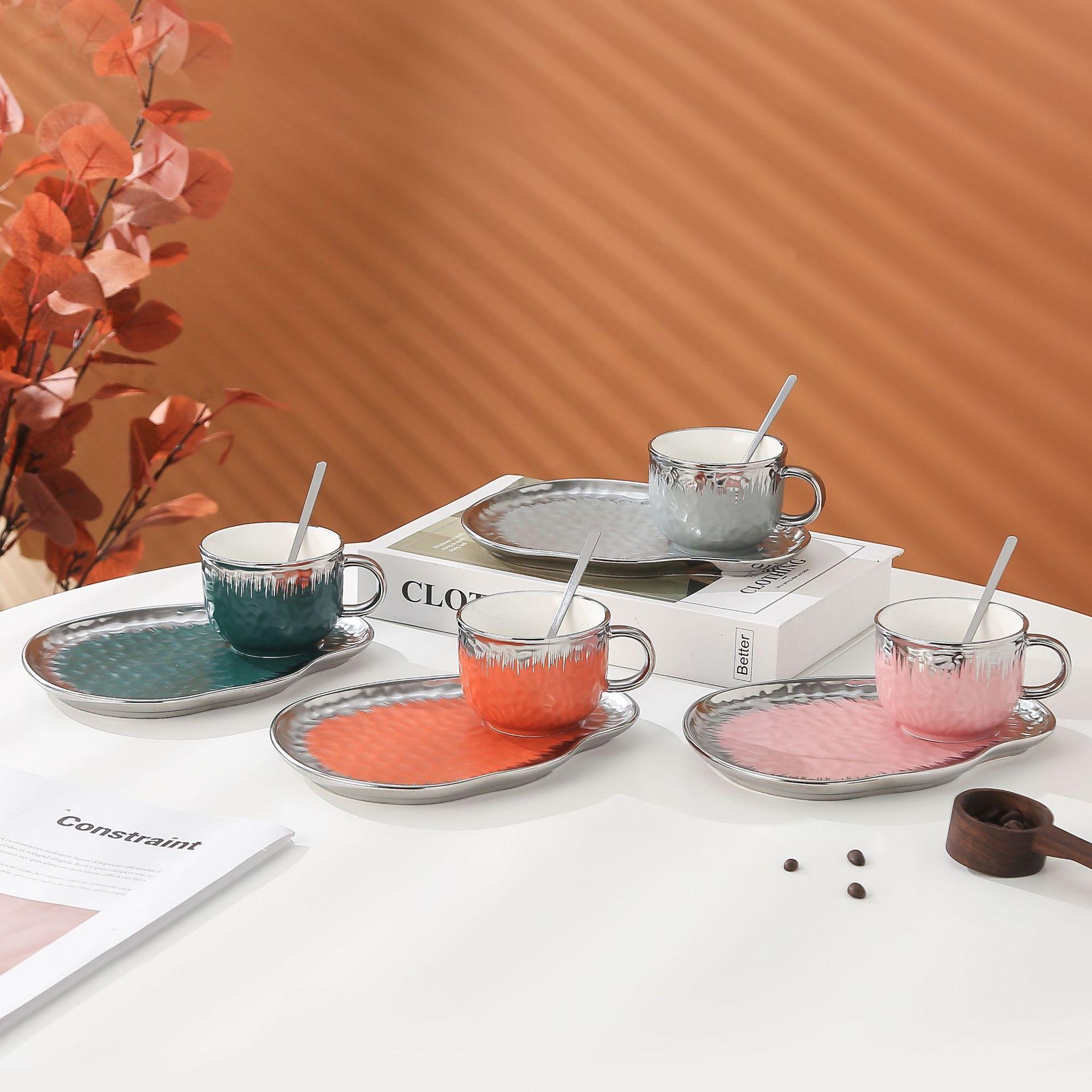 

Кофейные чашки Nordic, набор для дома, подарочный сувенир, керамическая чашка, кружка для завтрака с креативным дизайном 200ML