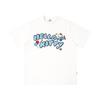 2026 Cute Hello Kitty Print T-Shirt, Ulzzang Oversized Tee Decorated with Kitty, Airplane and Balloon Prints, Perfect for Daily T-Shirt